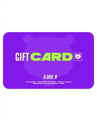 Подарочный сертификат Terro 4000