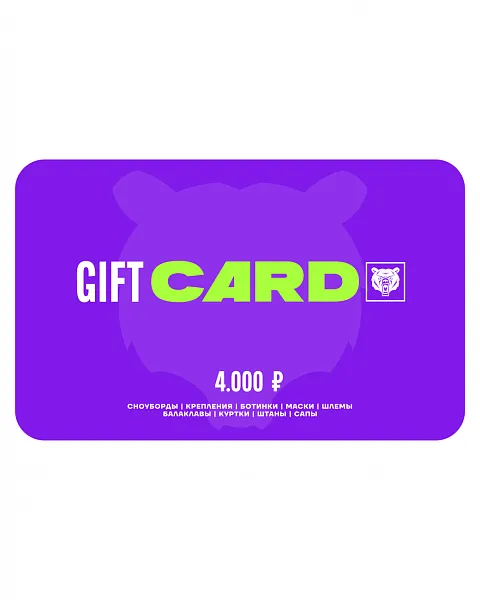 Подарочный сертификат Terro 4000