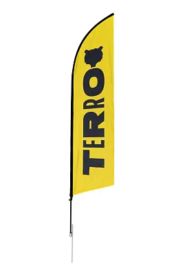 25 Флаг со  штырем TERRO SUP