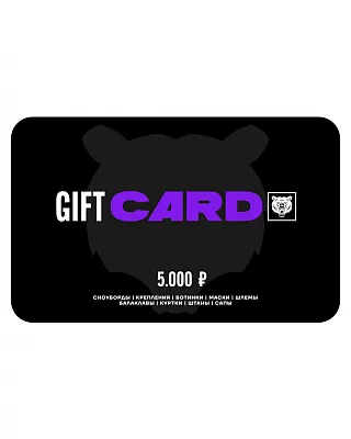 Подарочный сертификат Terro 5000