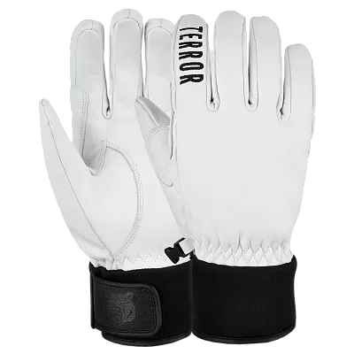 Перчатки TERROR - LEATHER Gloves (White)