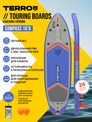 25 SUP TERRO 10'6*33"*6" COMPASS blue 