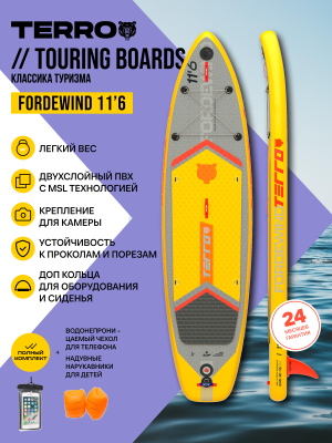 25 SUP TERRO 10'6*33"*6" COMPASS yellow