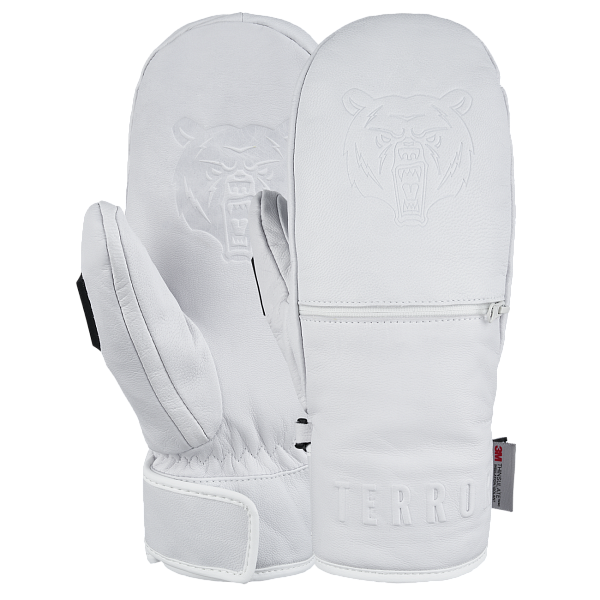 Варежки TERROR - LEATHER Mitten (White)