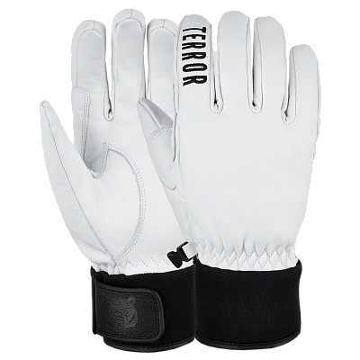 Перчатки TERROR - LEATHER Gloves (White)