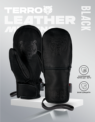 Варежки TERROR - LEATHER Mitten (Black)